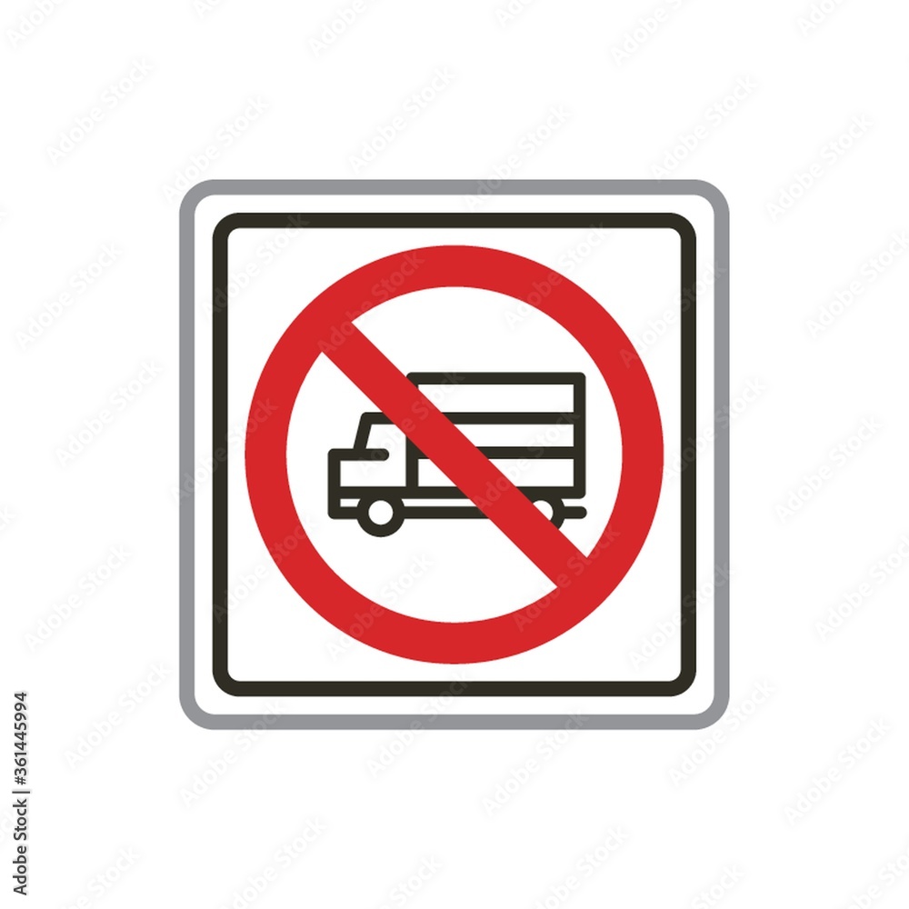 No heavy vehicle road sign No heavy vehicle road sign