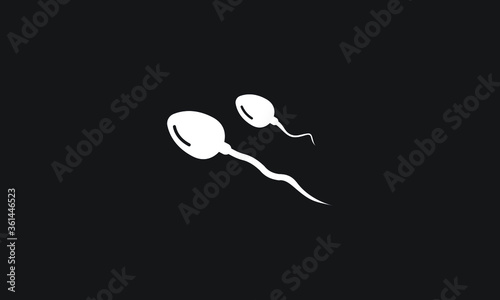 Sperm cells / spermatozoon flat vector icon for apps and websites