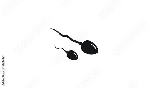 Sperm cells / spermatozoon flat vector icon for apps and websites
