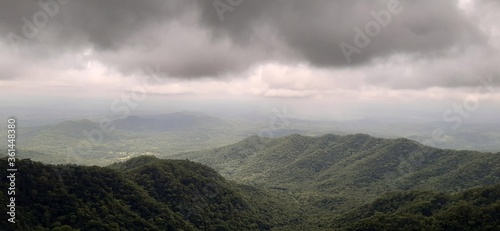 clouds over the mountains