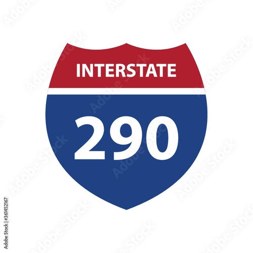 Interstate 290 road sign