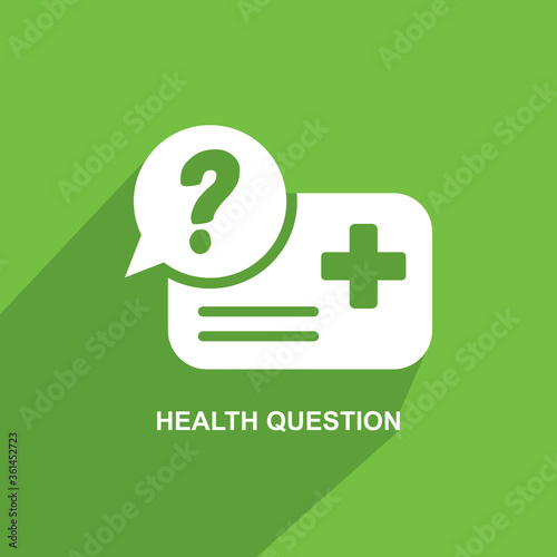 health question icon, Medical icon vector