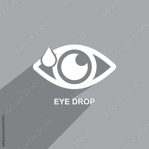 eye drops icon, Medical icon vector