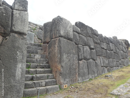 Cusco Peru Saqsaywaman Incan ruins 2019 photo