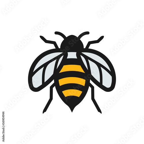 Honeybee icon creative illustration of animal bee vector images