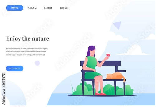 enjoy nature web landing page