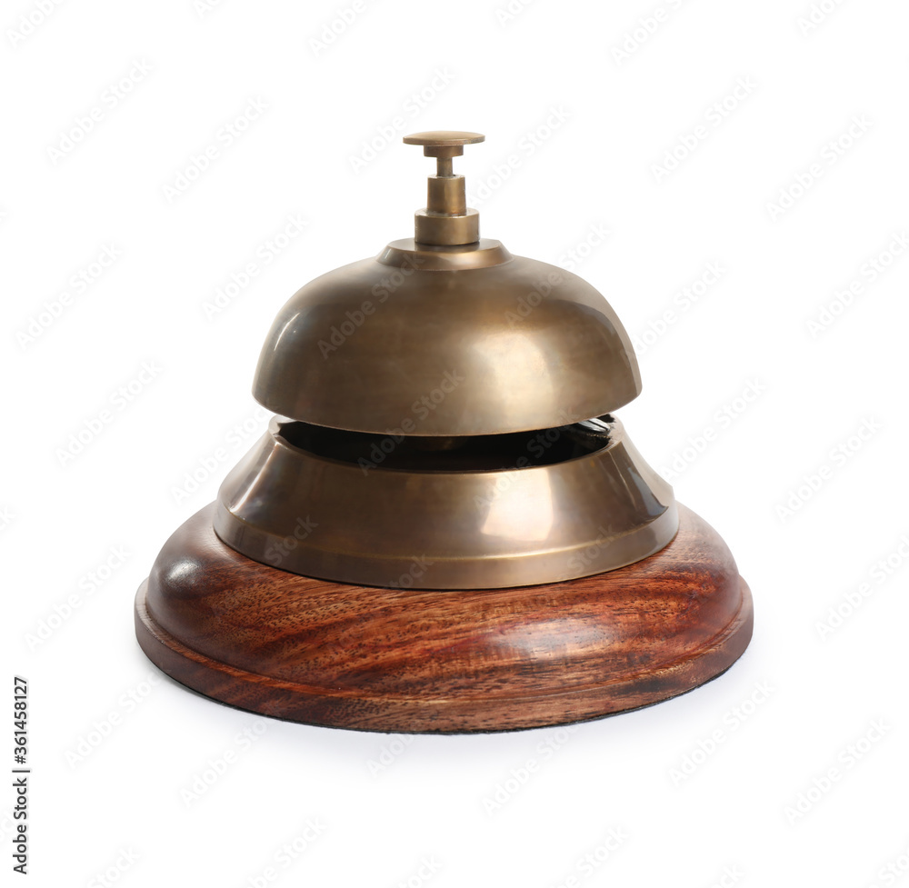 Call bell isolated on white. Hotel service Call bell isolated on white. Hotel service