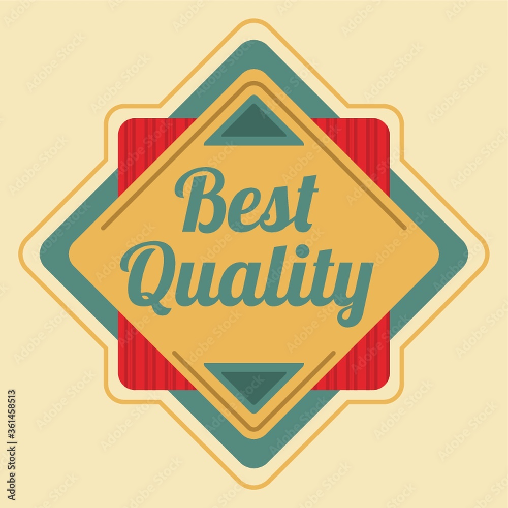 Best quality label Best quality label