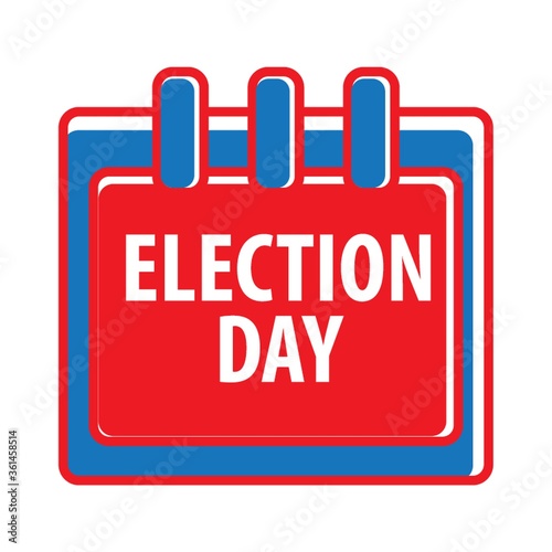 Calendar showing election day