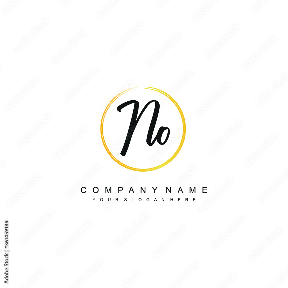 NO initials signature logo. Handwriting logo vector templates. Hand drawn Calligraphy lettering Vector illustration. NO initials signature logo. Handwriting logo vector templates. Hand drawn Calligraphy lettering Vector illustration.