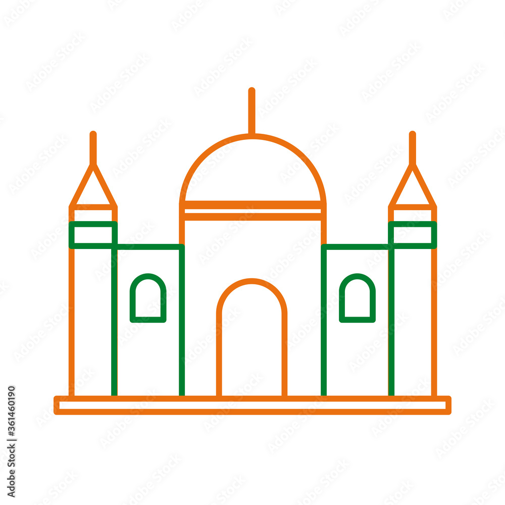 mosque muslim temple line style icon mosque muslim temple line style icon