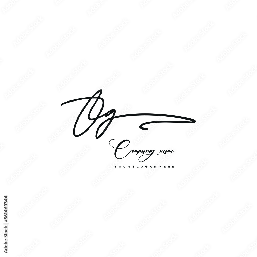OG initials signature logo. Handwriting logo vector templates. Hand drawn Calligraphy lettering Vector illustration. OG initials signature logo. Handwriting logo vector templates. Hand drawn Calligraphy lettering Vector illustration.