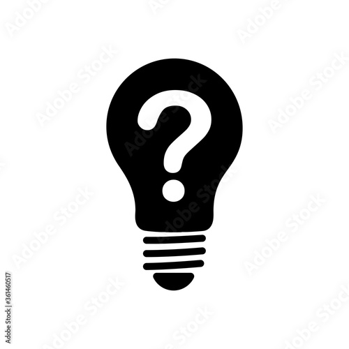 light bulb - idea icon vector design template