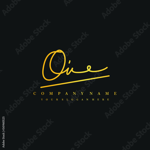 OI initials signature logo. Handwriting logo vector templates. Hand drawn Calligraphy lettering Vector illustration.