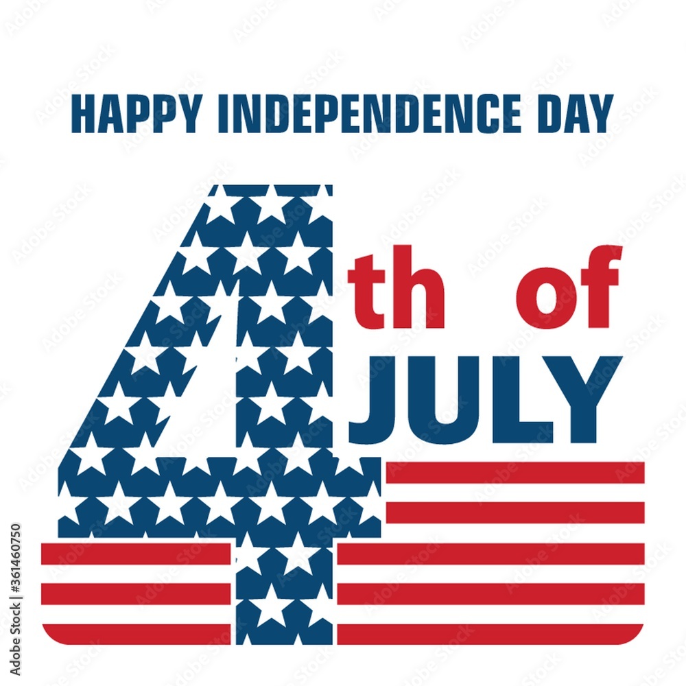 Obraz premium Happy Independence day design