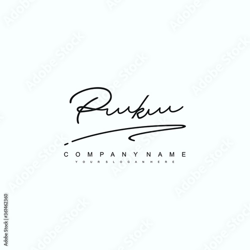 PK initials signature logo. Handwriting logo vector templates. Hand drawn Calligraphy lettering Vector illustration.