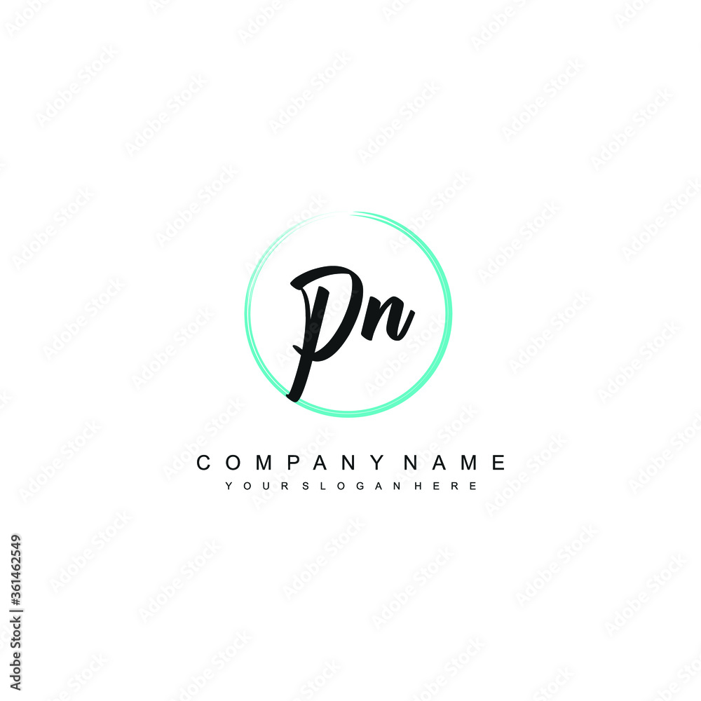 PN initials signature logo. Handwriting logo vector templates. Hand drawn Calligraphy lettering Vector illustration. PN initials signature logo. Handwriting logo vector templates. Hand drawn Calligraphy lettering Vector illustration.