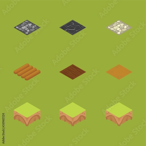 Isometric floors and ground textures