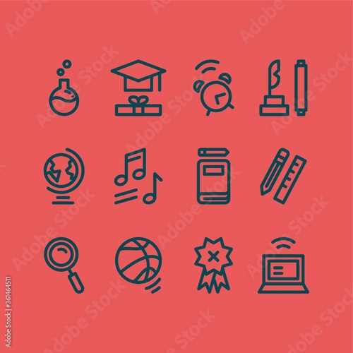 Education icons set