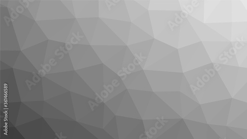 Fototapeta Naklejka Na Ścianę i Meble -  Monochrome polygon pattern. Low poly design
