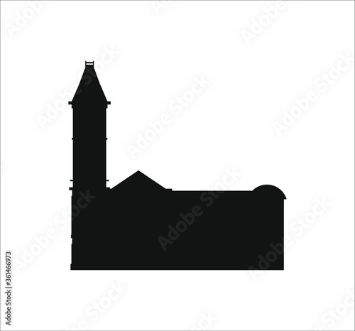 Birmingham Museum in England. illustration for web and mobile design.