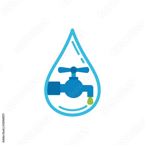 Water drop with water tap