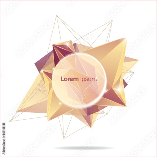 Abstract faceted background