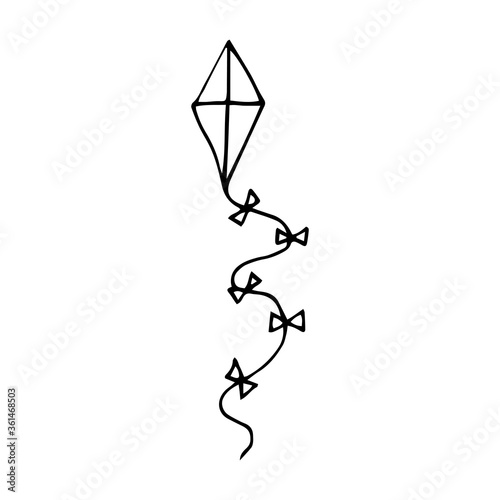 Kite hand-draw doodle