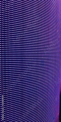 Bright colored blue LED smd screen with stars - close up background