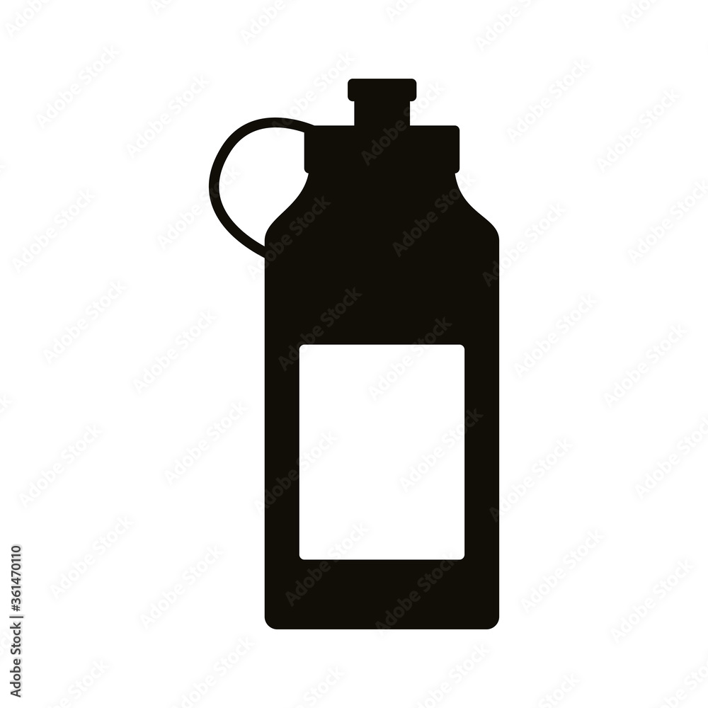 water gym bottle silhouette style icon water gym bottle silhouette style icon
