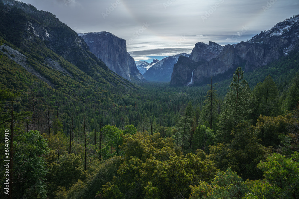 Obraz premium tunnel view in yosemite nationalpark, california, usa