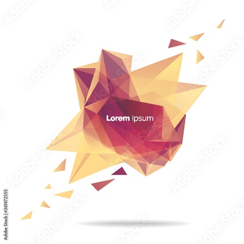 Abstract faceted background