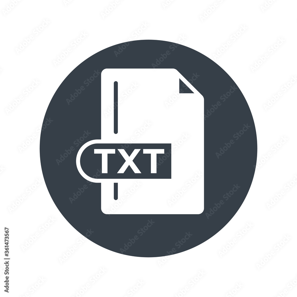 TXT File Format Icon. TXT extension filled icon. TXT File Format Icon. TXT extension filled icon.