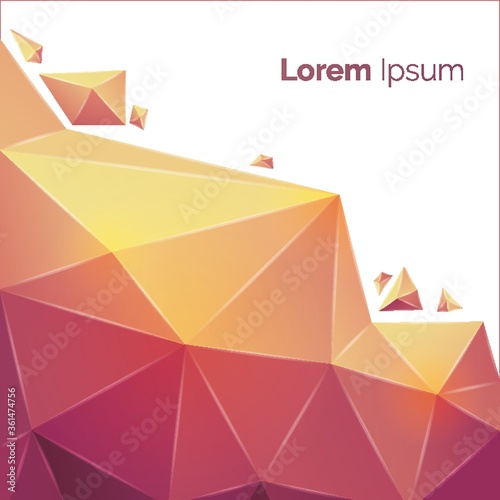 Abstract faceted background