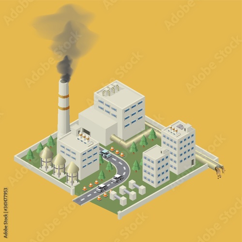 Isometric of factory