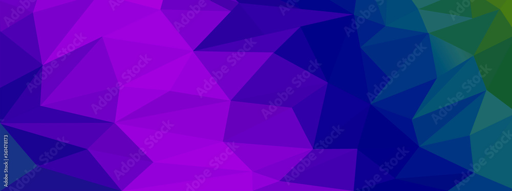 Illustration with colorful geometric background for banner