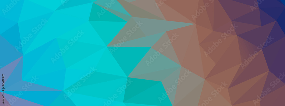 Obraz premium Abstract background with low poly structure for banner