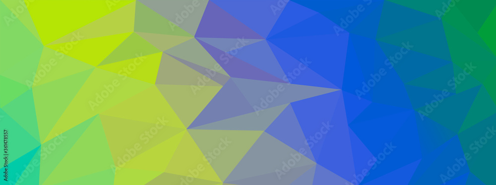 Obraz premium Illustration of beautiful low poly banner
