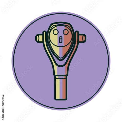 Coin operated binoculars