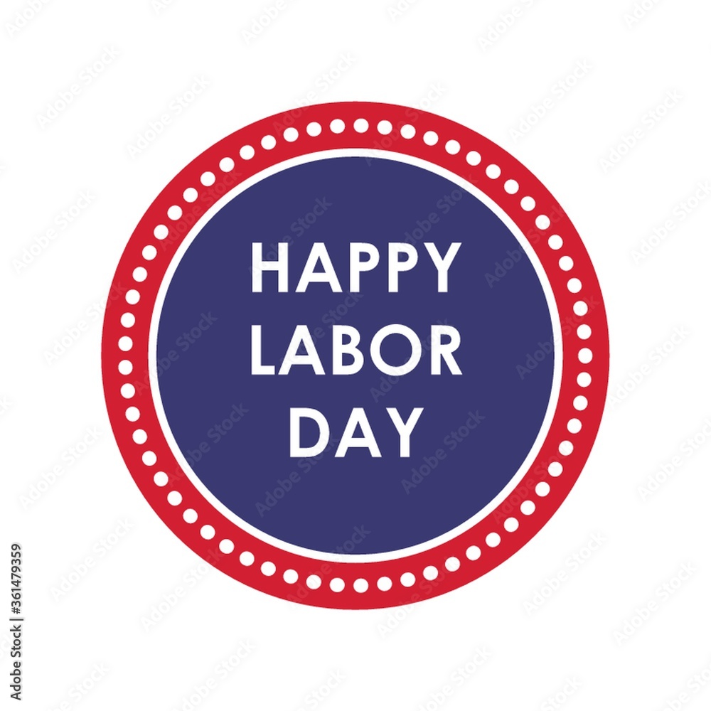 US labor day label