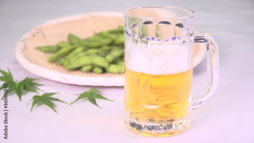 ビールと枝豆 ビールと枝豆