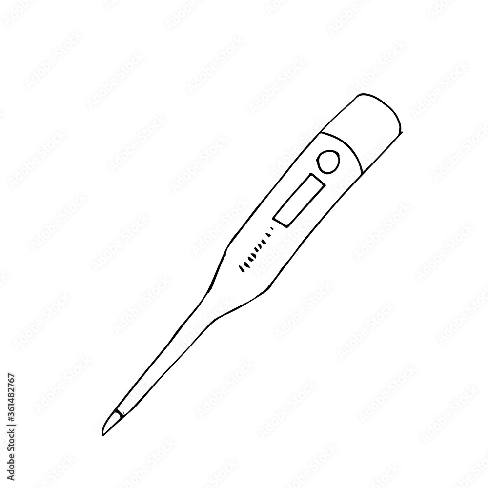 Medical thermometer. to measure human body temperature. Vector illustration Medical thermometer. to measure human body temperature. Vector illustration