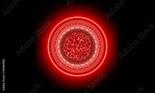 The charging station, red g...