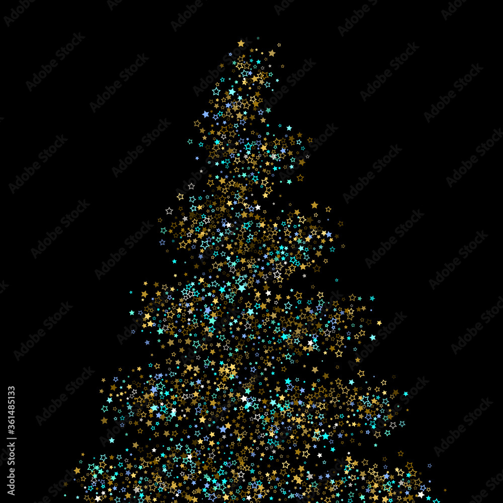 Gold, Blue stars, sprocket, shiny confetti. Gold, Blue stars, sprocket, shiny confetti.