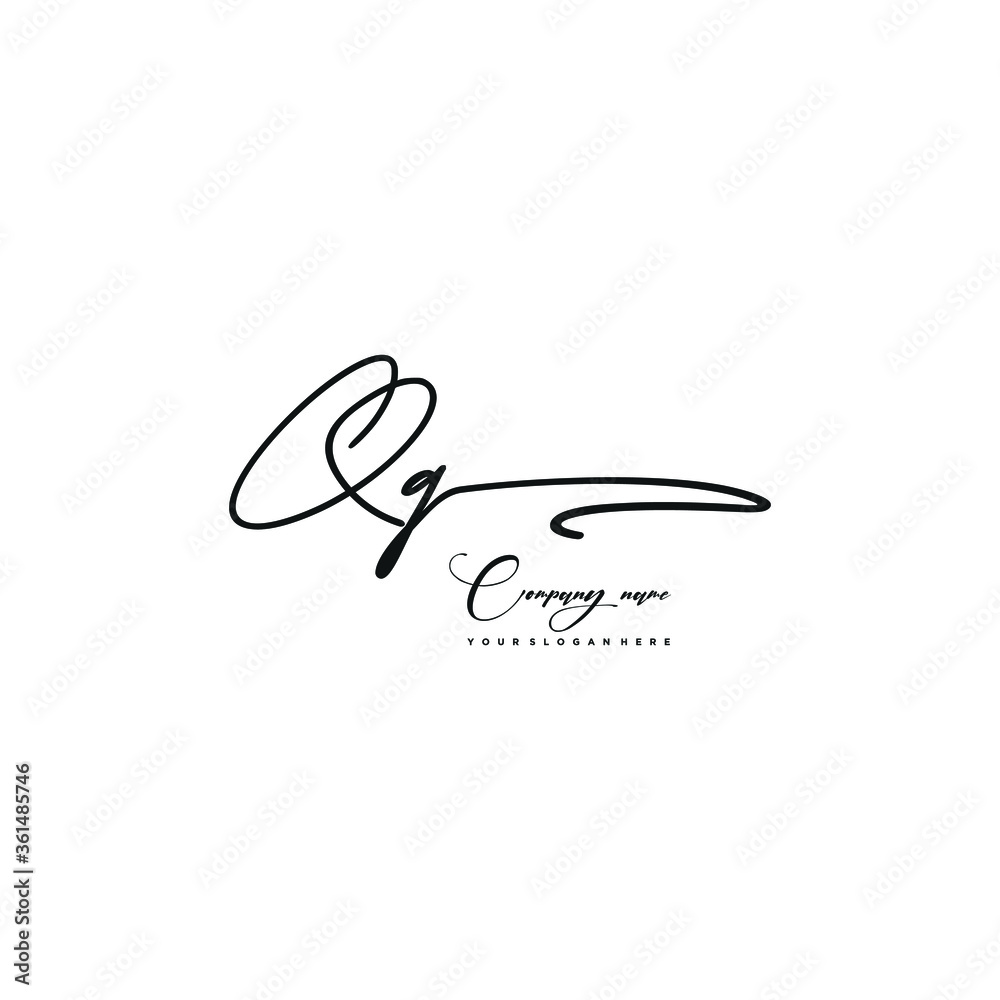 QQ initials signature logo. Handwriting logo vector templates. Hand drawn Calligraphy lettering Vector illustration.
QQ initials signature logo. Handwriting logo vector templates. Hand drawn Calligraphy lettering Vector illustration.