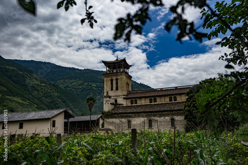  Roman Catholic Church by the Lancang Mekong River at Cizhong 茨中 Yunnan Province, China
