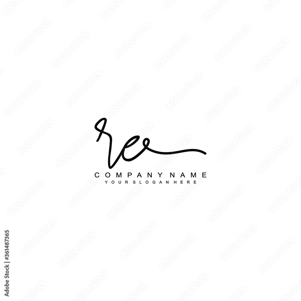 RE initials signature logo. Handwriting logo vector templates. Hand drawn Calligraphy lettering Vector illustration.
RE initials signature logo. Handwriting logo vector templates. Hand drawn Calligraphy lettering Vector illustration.