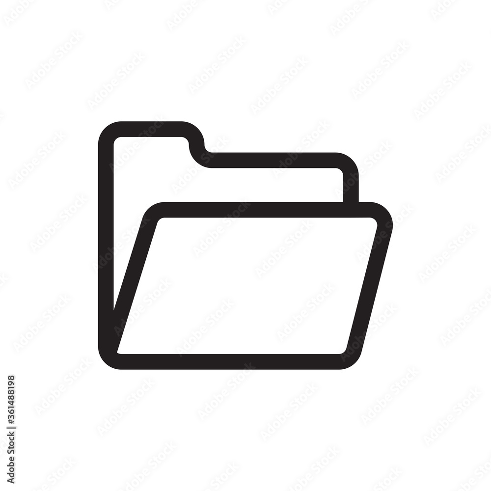 Folder icon vector. File sign Folder icon vector. File sign