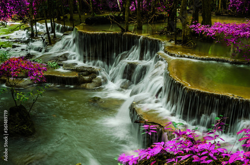 waterfall in the park of thailand © Meawstory15Studio