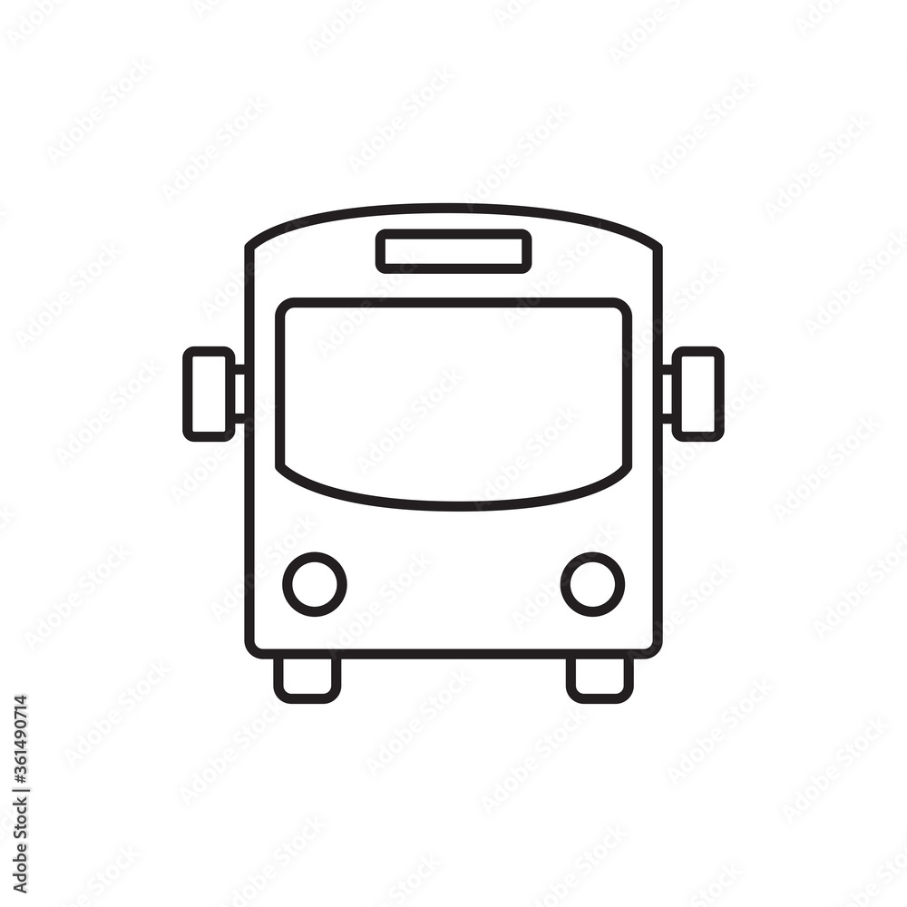 Bus icon vector. Transportation sign Bus icon vector. Transportation sign